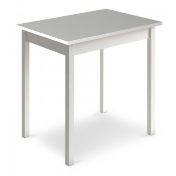 Τραπέζι Mini Megapap μεταλλικό - μελαμίνης χρώμα λευκό 78x59x75εκ.