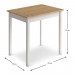 Τραπέζι Mini Megapap μεταλλικό - μελαμίνης χρώμα oak - λευκό 59x78x75εκ.