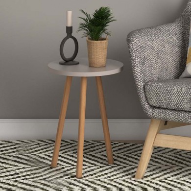 Roma Megapap melamine side table in cappuccino color 33,5x33,5x46cm.