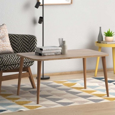 Soul Megapap melamine coffee table in oak color 90x55x41cm.