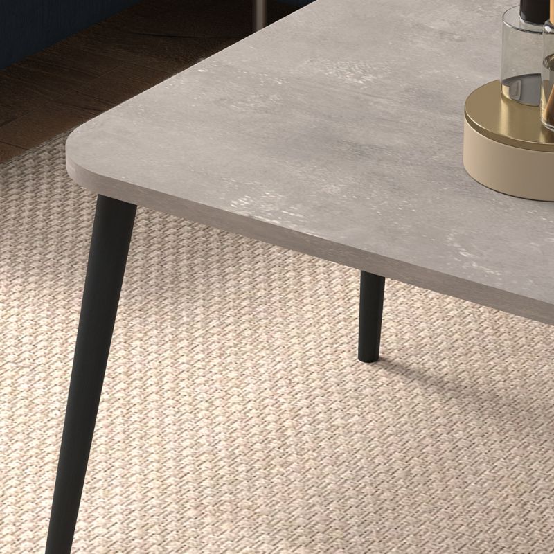 Soul Megapap melamine coffee table in retro grey color 90x55x41cm.