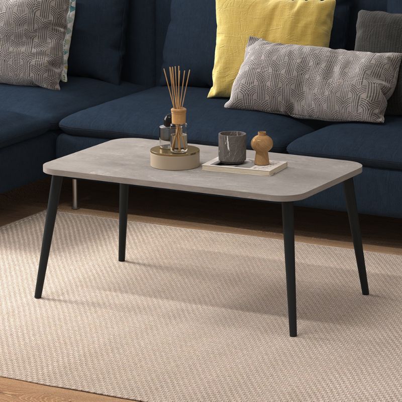 Soul Megapap melamine coffee table in retro grey color 90x55x41cm.