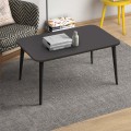 Soul Megapap melamine coffee table in black color 90x55x41cm.