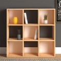 Cube Megapap melamine bookcase in oak color 90x30x90cm.