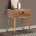 Pauline Megapap melamine bedside table in pine oak color 45x35x61cm.