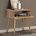 Pauline Megapap melamine bedside table in pine oak color 45x35x61cm.