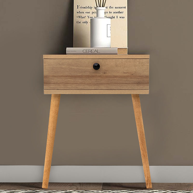 Pauline Megapap melamine bedside table in pine oak color 45x35x61cm.
