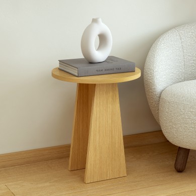 Como Megapap nesting side table set of 3 in oak color