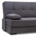 Καναπές - κρεβάτι Sicily Megapap τριθέσιος υφασμάτινος χρώμα ανθρακί 190x90x95εκ.
