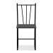 Καρέκλα Thiago Megapap μεταλλική - μελαμίνης χρώμα μαύρο 39x43x86εκ.