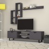 Σύνθεση τηλεόρασης Lonsa Megapap χρώμα γκρι 160x35x40εκ.