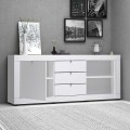Μπουφές Ocean Megapap χρώμα λευκό 210x45x86εκ.