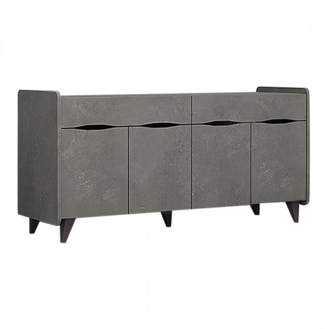 Μπουφές Sila Megapap χρώμα γκρι σκυροδέματος 140x45x72εκ.