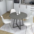 Τραπέζι Rubes Megapap χρώμα γκρι σκυροδέματος 100x100x78εκ.