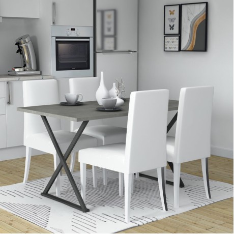 Bette Megapap metallic - melamine table in anthracite color 140x80x76cm.