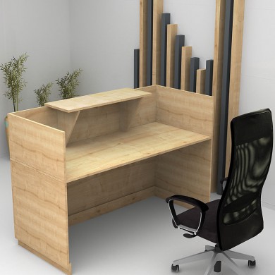 Lemmon Megapap melamine reception office in sonoma color 160x70x110cm.