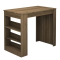 Deep Megapap melamine bar table color walnut 120x50x100cm.