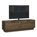 Lisa Megapap melamine TV furniture in walnut color 140x35x43cm.