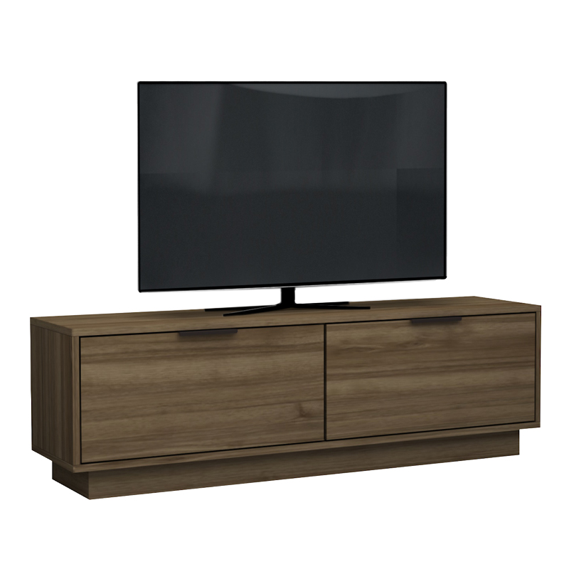 Lisa Megapap melamine TV furniture in walnut color 140x35x43cm.