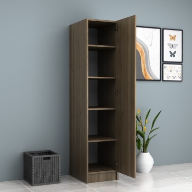 Ricardo Megapap melamine wardrobe in walnut color 40x51,8x181cm.