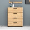 Velika Megapap melamine dresser in oak color 73x44x96cm.