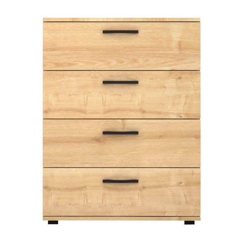 Velika Megapap melamine dresser in oak color 73x44x96cm.