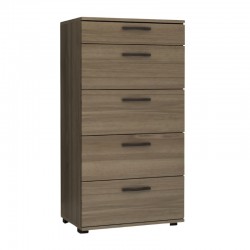 Συρταριέρα Helia Megapap χρώμα καρυδί 60x44x108εκ.