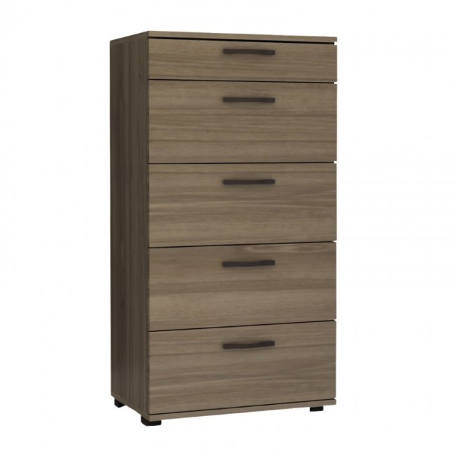 Συρταριέρα Helia Megapap χρώμα καρυδί 60x44x108εκ.