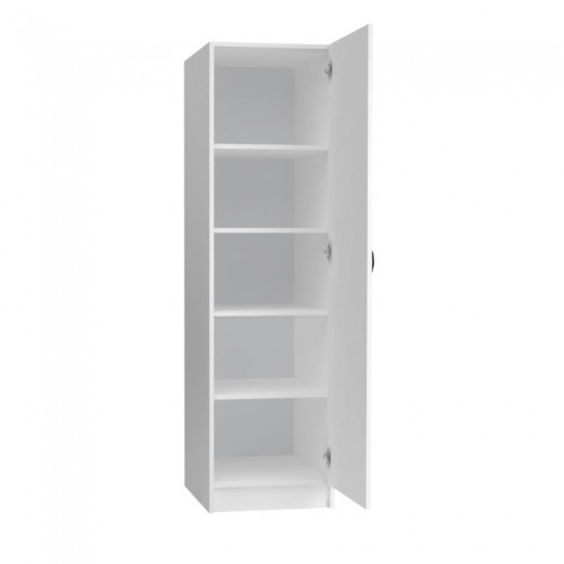 Ντουλάπα ρούχων Victoria Megapap μονόφυλλη χρώμα λευκό 50x60x181εκ.