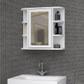 Diro Megapap melamine bathroom mirror in white color 65x17.5x60cm.