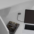 Gemini Megapap melamine reception desk in white color 90x50x110cm.