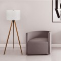 Rosling Megapap Mdf/fabric/Pvc floor lamp in walnut/beige color 38x21x140cm.