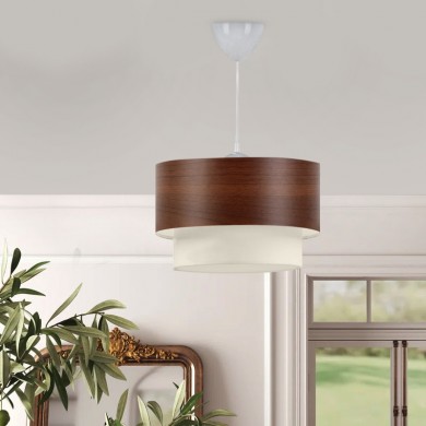 Whitehouse Megapap fabric ceiling lamp in brown color 30x20x55cm.