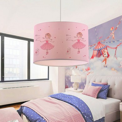Goofy Megapap fabric ceiling lamp with cute ballarinas 28x21x70cm.