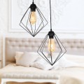 Nura Megapap E27 metallic double-light in black color 40x40x70cm.