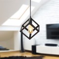 Thora Megapap metallic single-light ceiling light E27  in black color 22x22x70cm.