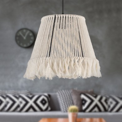 Braga Megapap E27 rope ceiling light in white color 30x30x75cm.