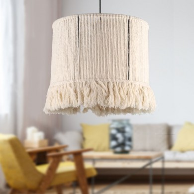 Silas Megapap E27 rope ceiling light in white color 30x30x75cm.