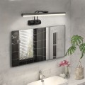 Strop Megapap LED bathroom mirror sconce, metallic in black color 35cm.