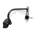 Strop Megapap LED bathroom mirror sconce, metallic in black color 35cm.