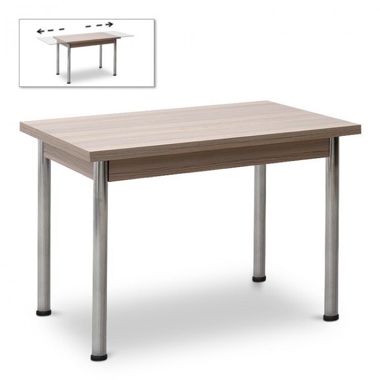 Τραπέζι Evans Megapap επεκτεινόμενο Mdf/μέταλλο χρώμα cordoba 109/168x69x76εκ.