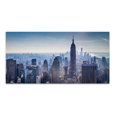 Πίνακας σε καμβά "New York City" Megapap ψηφιακής εκτύπωσης 140x70x3εκ.