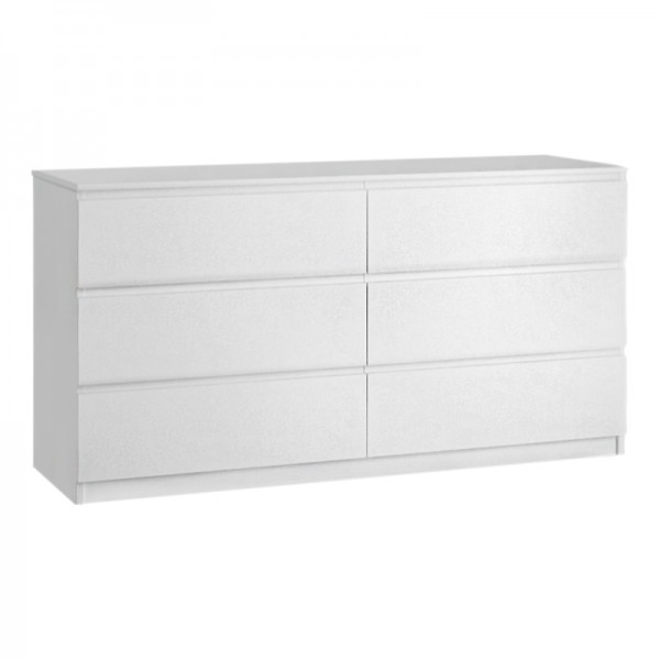 Συρταριέρα μελαμίνης Mauro Megapap χρώμα λευκό 138x40x70εκ.