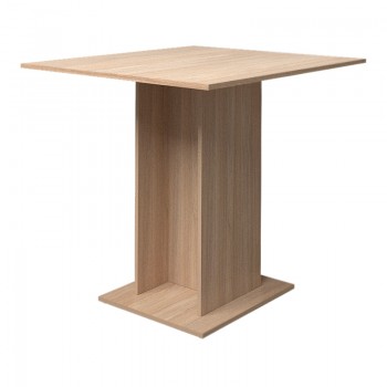 Τραπέζι Clement Megapap από μελαμίνη χρώμα urban oak 79x79x77εκ.