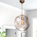 Phillipe Megapap E27 metallic ceiling light in gold color 35x35x70cm