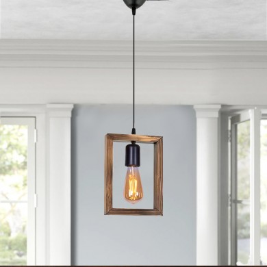 Esela Megapap wooden ceiling light in natural color 16x4x70cm.