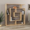 Βιβλιοθήκη Labirent Megapap χρώμα φυσικό οξιάς 125x22x129εκ.