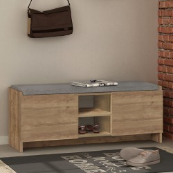 Παπουτσοθήκη Zulla Megapap χρώμα ανοιχτό καρυδί 110x37x43εκ.