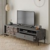 Έπιπλο τηλεόρασης Dionysos Megapap χρώμα γκρι ρετρό 170x45x48,6εκ.