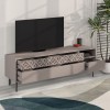 Έπιπλο τηλεόρασης Heaton Megapap χρώμα ανοιχτή μόκα 144,6x35,6x48,4εκ.